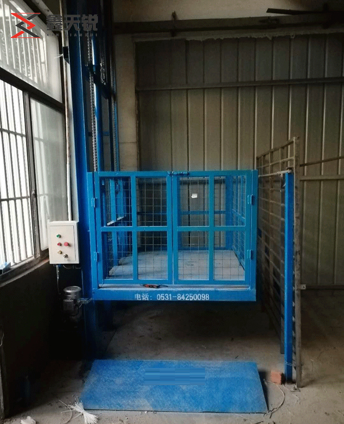 宁波单轨单缸导轨式升降机